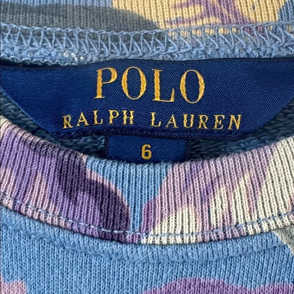 Polo Ralph Lauren Floral Floral Girls Sweatshirt Size 6